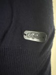 Vorschaubild 5 von Damen Pullunder Gr. 36/S Ärmellos Blau Uni Viskose Rippstrick Logo