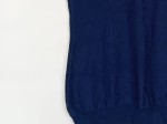 Vorschaubild 7 von Damen Pullunder Gr. 36/S Ärmellos Blau Uni Viskose Rippstrick Logo