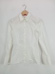 Vorschaubild 2 von Damen Hemdbluse Gr. 32/XXS Weiß Business Langarm