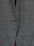 Vorschaubild 4 von Herren Sweatjacke Grau Kariert Kapuze Gr. 52 XL