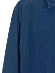 Vorschaubild 3 von Herren Jeansjacke Blau Gr. 50/L Casual Baumwolle Uni Langarm