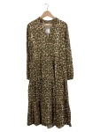 Vorschaubild 1 von Damen Sommerkleid Gr. 38/M Leopardenmuster Mehrfarbig Viskose