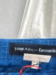 Vorschaubild 5 von Sportrock Damen Blau Gr. 42/XL Viskose Kariert Casual Frühjahr/Sommer