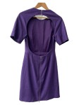 Vorschaubild 2 von Acne Damen Businesskleid Kurzarm Lila Gr. 40/L