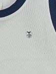 Vorschaubild 6 von Unterhemd Herren Weiß Gr. M Rippstrick Basic Ärmellos Freizeit Logo