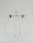 Vorschaubild 2 von Shorts Kinder Gr. 164 Weiß Raffung Strukturmuster Freizeit Casual