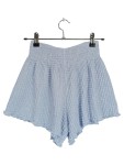 Vorschaubild 1 von Smocked Shorts Kinder Blau Gr. 164 Strukturmuster Raffungen Freizeit