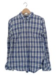 Vorschaubild 1 von Damen Freizeithemd Gr. 10 Blau Kariert Casual Langarm