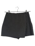 Vorschaubild 1 von Hosenrock Damen Schwarz Gr. 38/M Gestreift Modern Casual Minirock L20