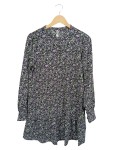 Vorschaubild 1 von Damen Blusenkleid Blumenmuster Gr. 36 S Mehrfarbig Casual