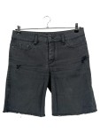 Vorschaubild 1 von Damen Jeans Shorts Grau W29/38 Casual Fransen Cut-Outs Baumwolle