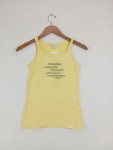 Vorschaubild 2 von Kinder T-Shirt Gr. 152 Gelb Casual Ärmellos Schriftzug