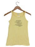 Vorschaubild 1 von Kinder T-Shirt Gr. 152 Gelb Casual Ärmellos Schriftzug