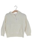 Vorschaubild 1 von Kinder Kapuzenpullover Gr. 140 Weiß Baumwolle Casual Hoodie Freizeit