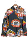 Vorschaubild 1 von Herren Langarmshirt Tiger Elefant Print Baumwolle Mehrfarbig Gr. 44/XS