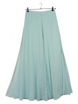 Vorschaubild 1 von Damen Stoffhose Gr. 42 Türkis Elegant Weite Beine