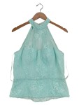 Vorschaubild 1 von Festliches Kleid Damen Türkis Gr. 42/XL Polyester Elegant
