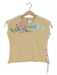 Vorschaubild 1 von T-Shirt Kinder Beige Gr. 140 Baumwolle Casual Kurzarm Ohne Verschluss