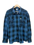Vorschaubild 1 von Herren Freizeithemd Karo Langarm Baumwolle Blau Schwarz XL