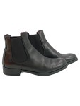 Vorschaubild 1 von Damen Chelsea Boots Stiefelette Leder Klassisch Schwarz Gr. 39.5
