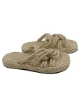 Vorschaubild 1 von Damen Sandalen Gr. 39 Beige Naturbezogen Seil Geflochten Sommer