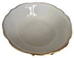 Vorschaubild 1 von Konfektschale Porzellan Weiß Klassisch Festlich 24,5cm Rüsche Metallic