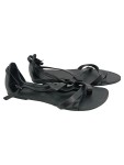 Vorschaubild 1 von Damen Sandalen Schwarz Leder Riemchen Gr. 37