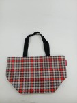 Vorschaubild 2 von Damen Shopper Einkaufstasche Karomuster Mehrfarbig Klassisch 50x30cm