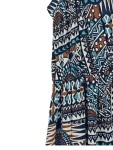 Vorschaubild 5 von Freizeitkleid Damen Mehrfarbig Gr. 42/XL Polyester Ethno Bohemian 90 cm