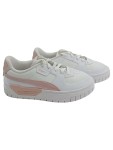 Vorschaubild 1 von Sneaker low Damen Gr. 38,5 Weiß Leder Schnürung Sportlich Freizeit Uni Logo