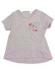 Vorschaubild 1 von T-Shirt Baby Mädchen Gr. 62 Pink Flamingo Eis Applikationen Baumwolle