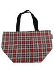 Vorschaubild 1 von Damen Shopper Einkaufstasche Karomuster Mehrfarbig Klassisch 50x30cm