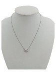 Vorschaubild 1 von Damen Halskette Silber Elegant Edelstahl Strass Schmuck Set