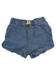 Vorschaubild 1 von Mädchen Jeans-Shorts Gr. 98 Blau Casual Rüschen