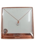 Vorschaubild 1 von Halskette Damen Sterling Silber Roségold Zirkonia Elegant 52cm