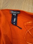 Vorschaubild 3 von Damen Strickjacke Gr. 44 Orange Casual Langarm