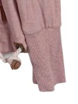 Vorschaubild 4 von Damen Langarmshirt Gr. 40/L Rosa Casual Meliert Baumwolle