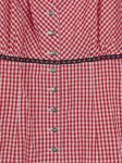 Vorschaubild 3 von Dirndl Damen Rot Gr. 38/M Polyester Baumwolle Kariert Traditionell