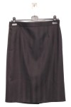 Vorschaubild 2 von Damen A-Linienrock Grau Gestreift Knopfleiste Gr. 42/XL Elegant Business