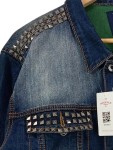 Vorschaubild 3 von Herren Jeansjacke Blau Gr. 54/XXL Casual Baumwolle Nieten Freizeit