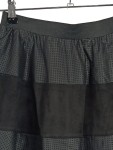 Vorschaubild 3 von Lederrock Damen Schwarz Gr. 38 Midirock Kunstleder Strukturmuster