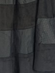 Vorschaubild 5 von Lederrock Damen Schwarz Gr. 38 Midirock Kunstleder Strukturmuster