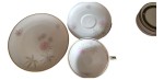 Vorschaubild 3 von Tasse mit Untertasse Beige Porzellan Blumen Florales Muster
