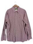 Vorschaubild 1 von Herren Trachtenhemd kariert Rot Gr. 56/3XL Langarm Baumwolle