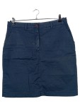 Vorschaubild 1 von Damen Bleistiftrock Blau Baumwolle Gr. 42 Freizeit Midirock