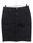 Vorschaubild 1 von Damen Jeansrock Minirock Schwarz Gr. 42 Baumwolle Casual