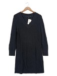 Vorschaubild 1 von Damen Strickkleid V-Ausschnitt Pulloverkleid Gr. 36 Blau