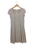 Vorschaubild 1 von Damen Nachthemd Gr. 36/38 S Beige Kurzarm Spitze Schleife