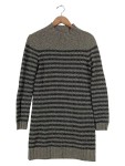Vorschaubild 1 von Damen Pullover gestreift Rollkragen Grau Gr. 36/S