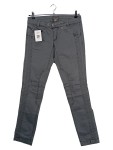 Vorschaubild 1 von Stoffhose Damen Gr. W28/36/S Grau Baumwolle Uni Casual Freizeit Logo L33